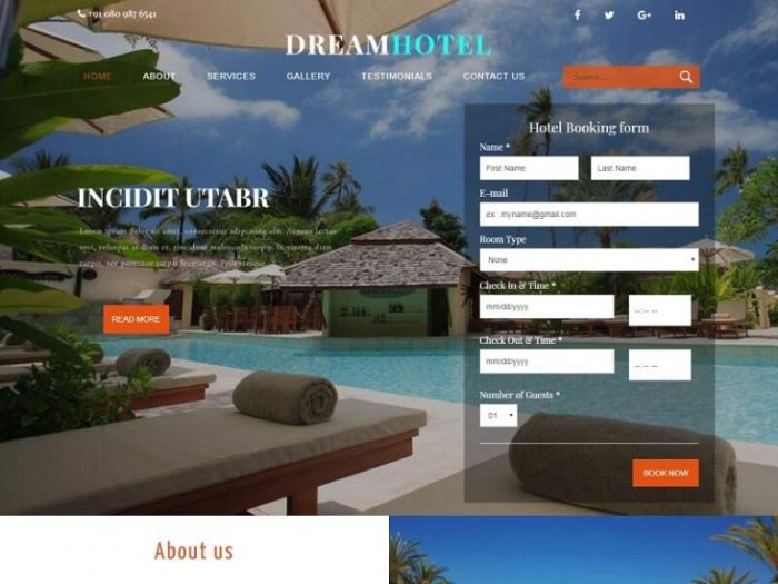 Free hotel booking system
