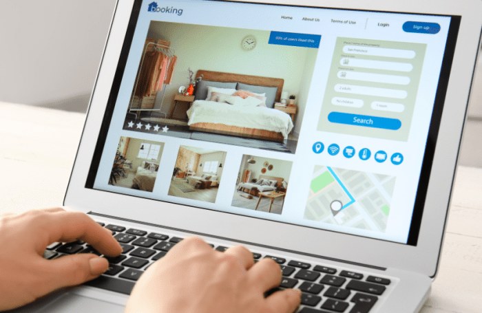 Online hotel booking portal